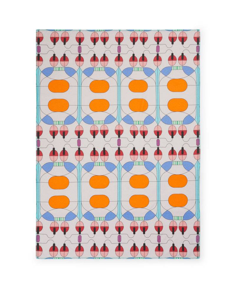 Lanerossi Campanule plaid e cuscino by Elena Salmistraro Nuova