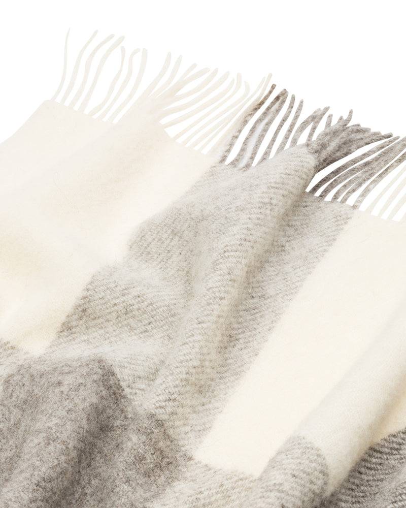 Lanerossi Natural Check plaid in pura lana vergine Vendita