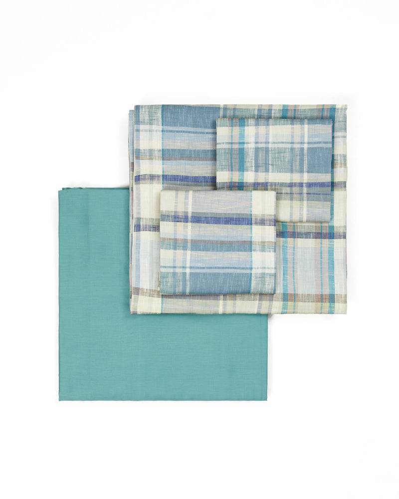 Lanerossi Madras set lenzuola in raso di cotone In Vendita