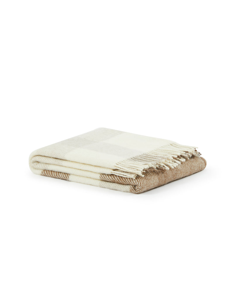 Lanerossi Iseo Check plaid in pura lana