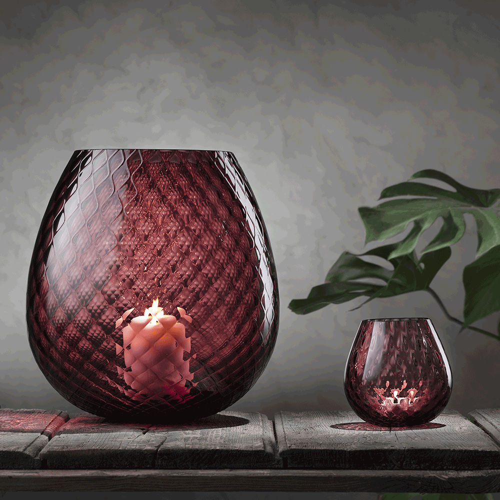 Masonmoretti Macramè XL Violet Candle Holder Offerta