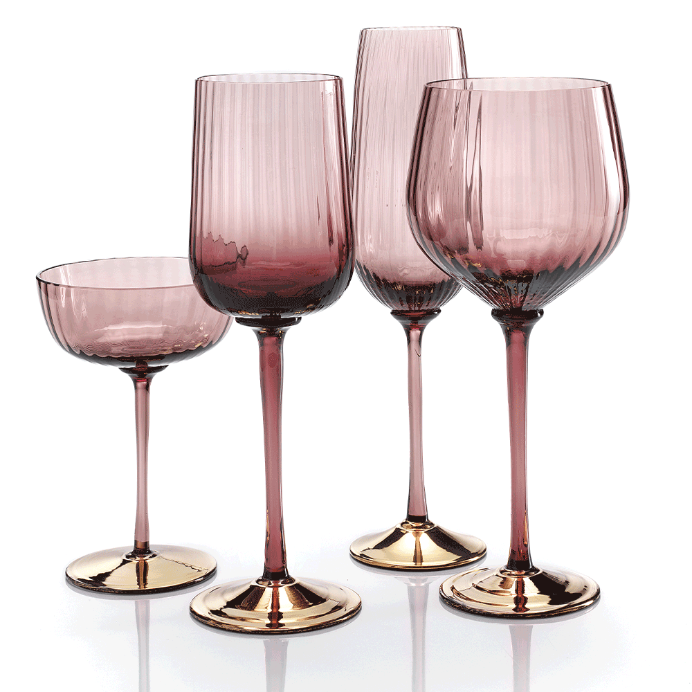 Masonmoretti Cote D'Or Flute Violet-Gold Prezzo Ridotto