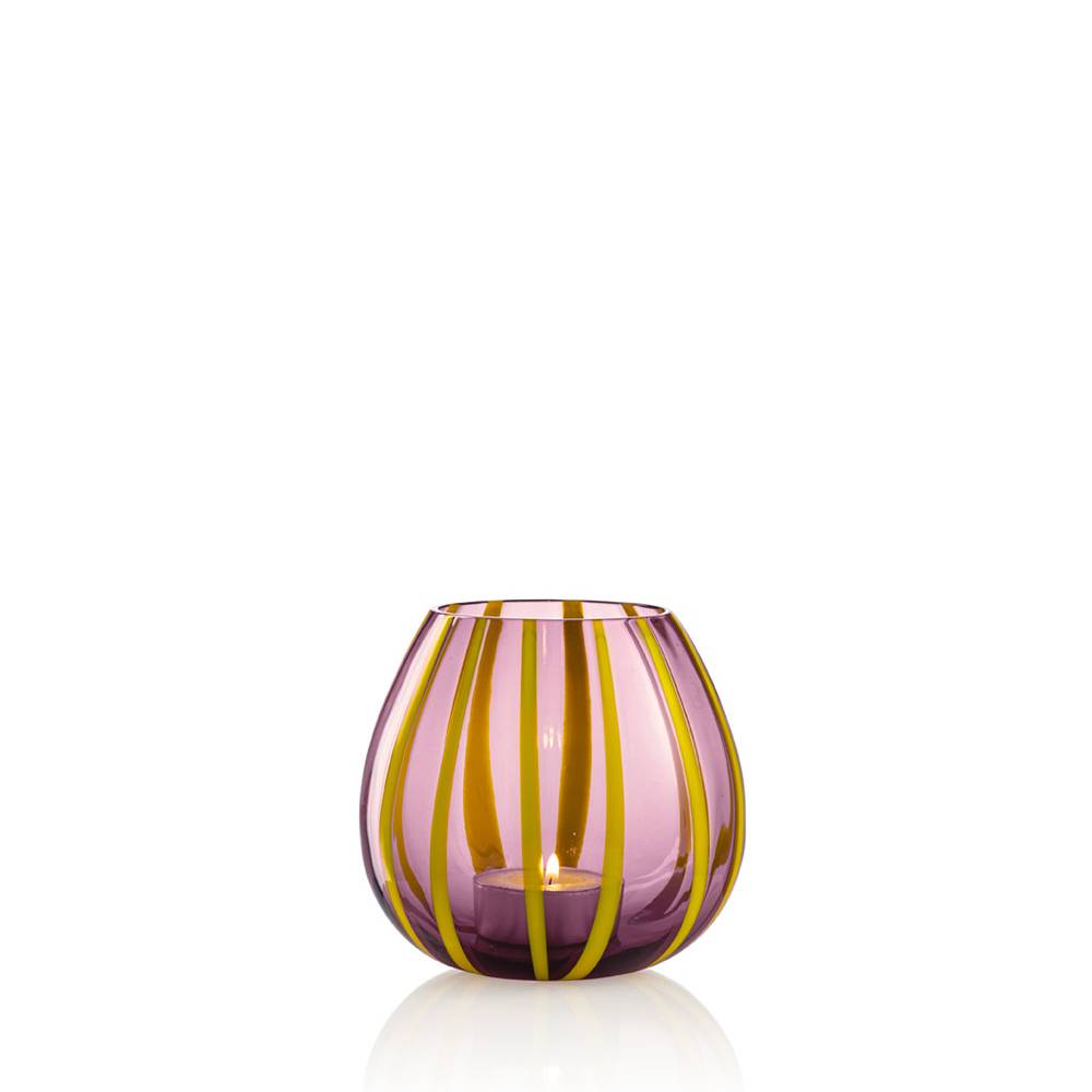 Masonmoretti Candle Holder String Sunflower Yellow Purple