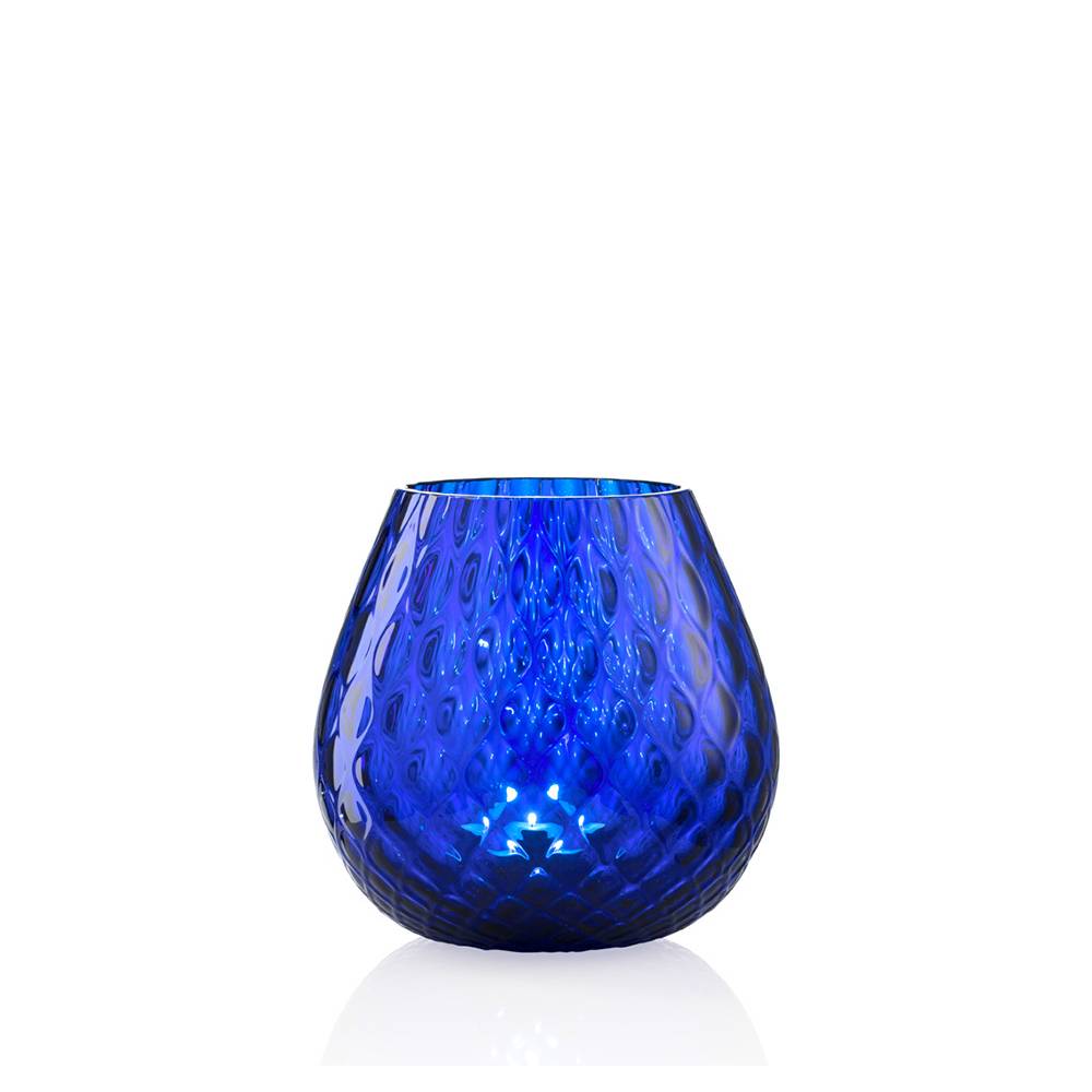 Masonmoretti Candle Holder Macramè Medium Blue Offerta migliore