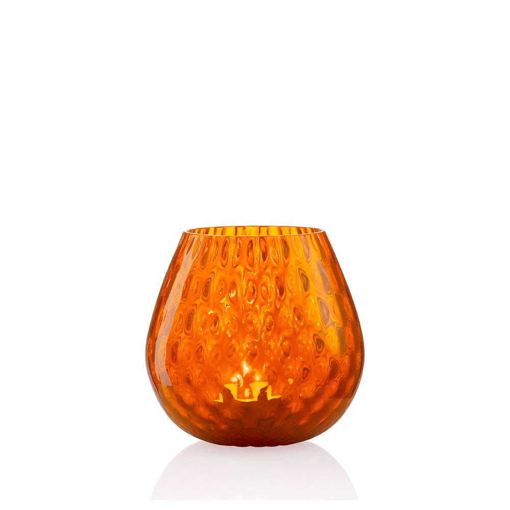 Masonmoretti Candle Holder Macramè Medium Orange Latest fashion