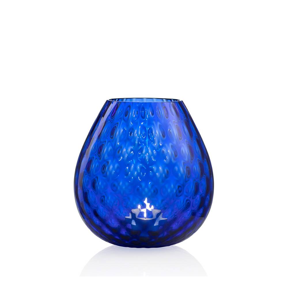 Masonmoretti Candle Holder Macramè Large Blue Offerte giornaliere