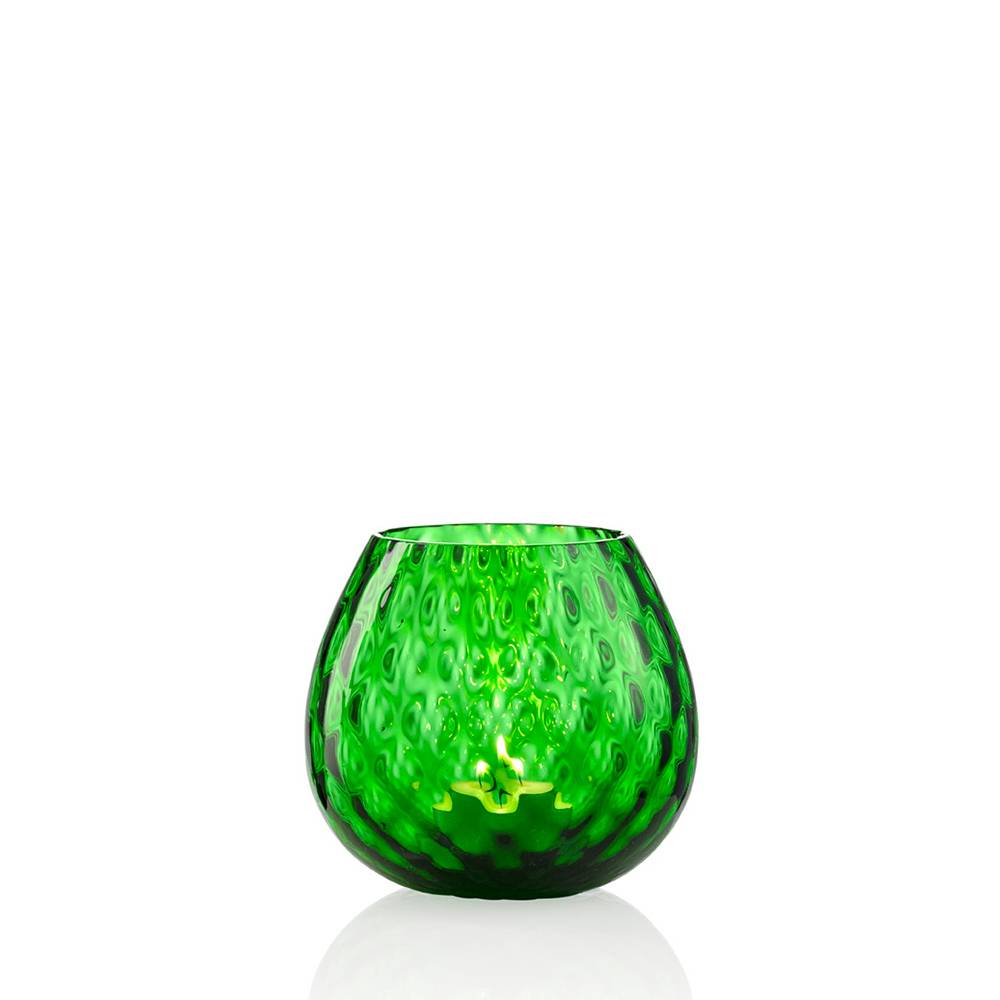Masonmoretti Candle Holder Macramè Little Green Pino Ritorno libero