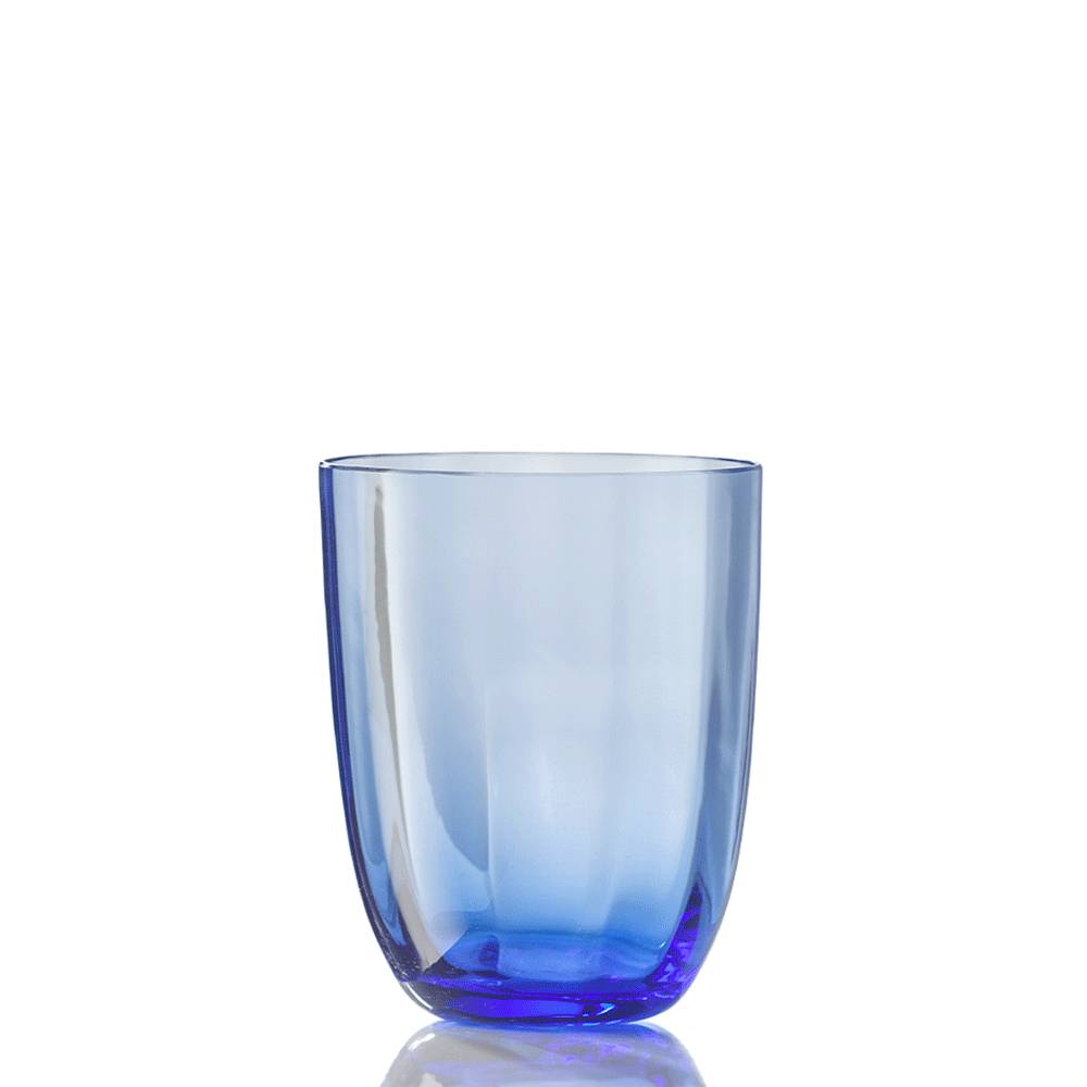 Masonmoretti Water Glass Idra Optic Light Blue Only for today