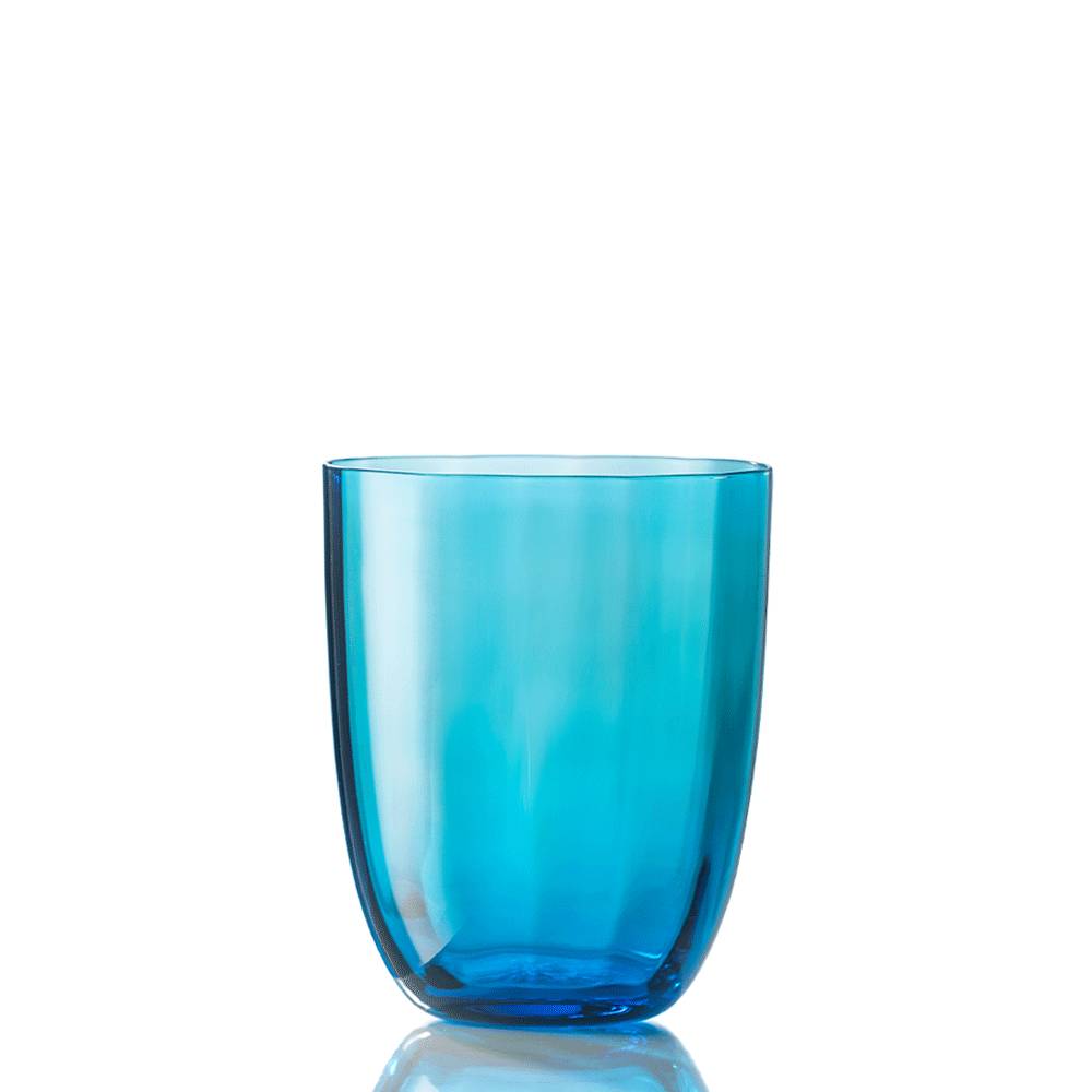 Masonmoretti Water Glass Idra Optic Aquamarine Enormi sconti