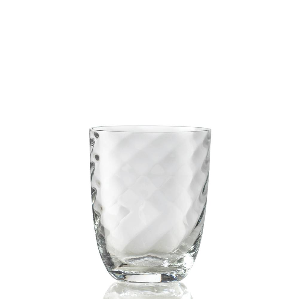 Masonmoretti Water Glass Optic Twisted Transparent Limitato a 3 giorni