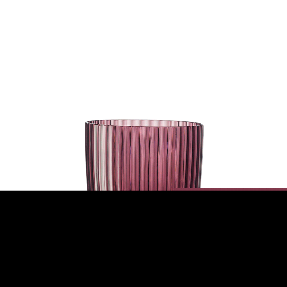 Masonmoretti Water Glass Idra Striped Violet Consegna Veloce