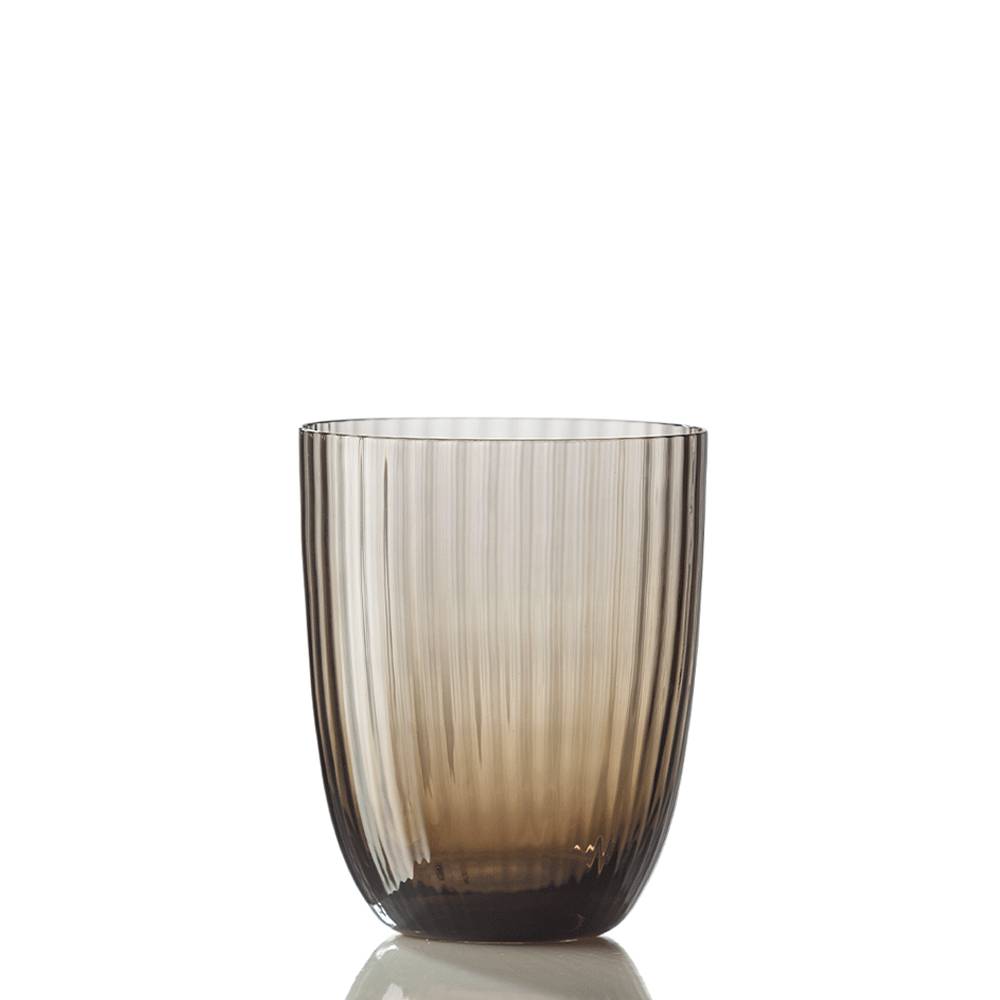 Masonmoretti Water Glass Idra Striped Brown Promozione Limitata