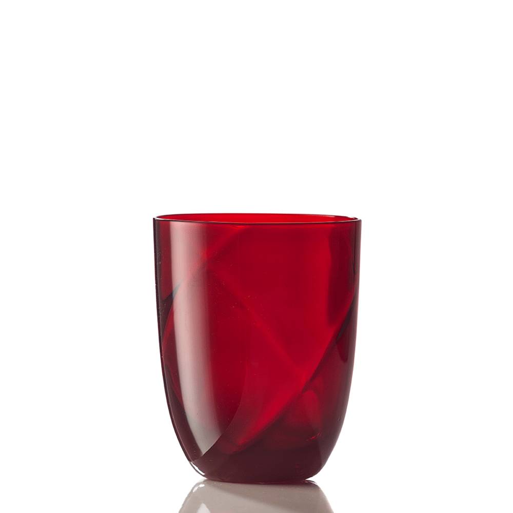 Masonmoretti Water Glass Idra Lente Red Nuova