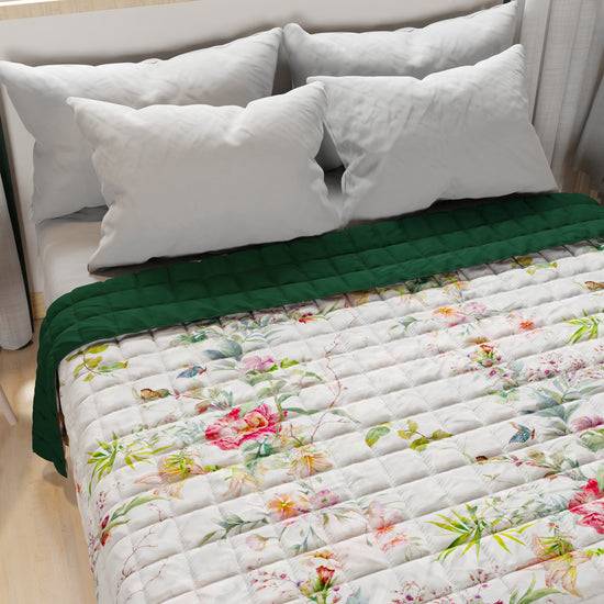 PETTI Trapuntino Copriletto Primaverile Autunnale in Stampa Digitale Spring Grigio Online Outlet