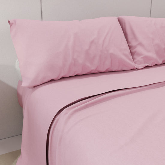 PETTI Lenzuola Percalle, Lenzuola Matrimoniali Cotone Rosa Vendita Calda