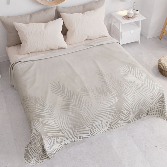 PETTI Copriletto Estivo, Coperta Leggera, Lenzuola Copriletto, Foglia Tortora Qualità