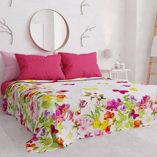 PETTI Copriletto Estivo, Coperta Leggera, Lenzuola Copriletto Farfalle Promozione