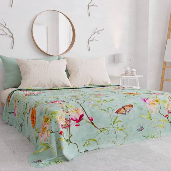 PETTI Copriletto Estivo, Coperta Leggera, Lenzuola Copriletto, Spring Acquamarina Acquista Ora