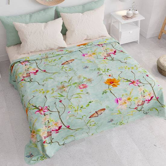 PETTI Copriletto Estivo, Coperta Leggera, Lenzuola Copriletto, Spring Acquamarina Acquista Ora