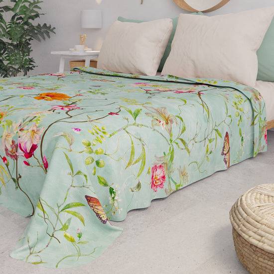 PETTI Copriletto Estivo, Coperta Leggera, Lenzuola Copriletto, Spring Acquamarina Acquista Ora