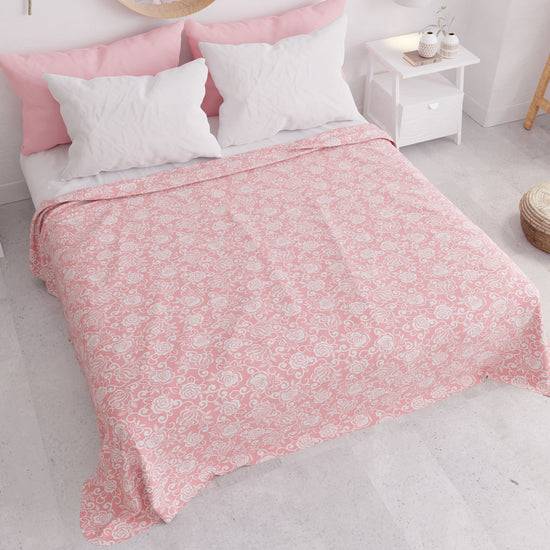 PETTI Copriletto Estivo, Coperta Leggera, Lenzuola Copriletto, Pizzo Rosa Fino Al -60%