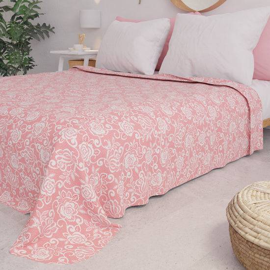 PETTI Copriletto Estivo, Coperta Leggera, Lenzuola Copriletto, Pizzo Rosa Fino Al -60%