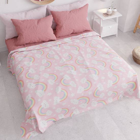 PETTI Copriletto Estivo, Coperta Leggera, Lenzuola Copriletto, Rainbow Novità