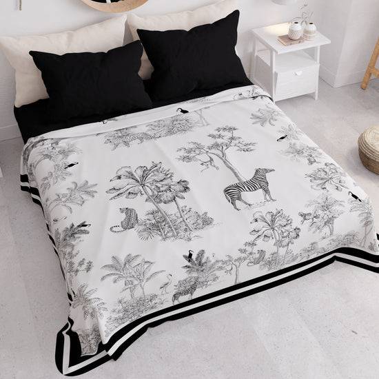 PETTI Copriletto Estivo, Coperta Leggera, Lenzuola Copriletto, Animalier 02 Sconto