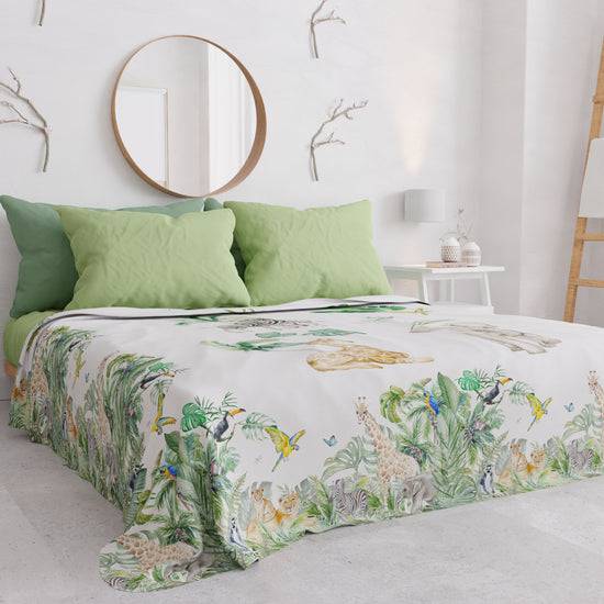 PETTI Copriletto Estivo, Coperta Leggera, Lenzuola Copriletto, Giungla Offerta