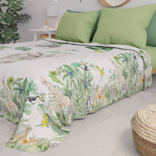 PETTI Copriletto Estivo, Coperta Leggera, Lenzuola Copriletto, Giungla Offerta