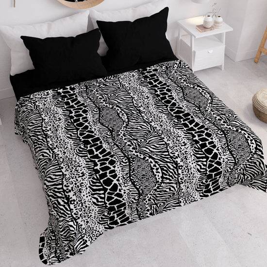 PETTI Copriletto Estivo, Coperta Leggera, Lenzuola Copriletto, Animalier Zebrato Economico