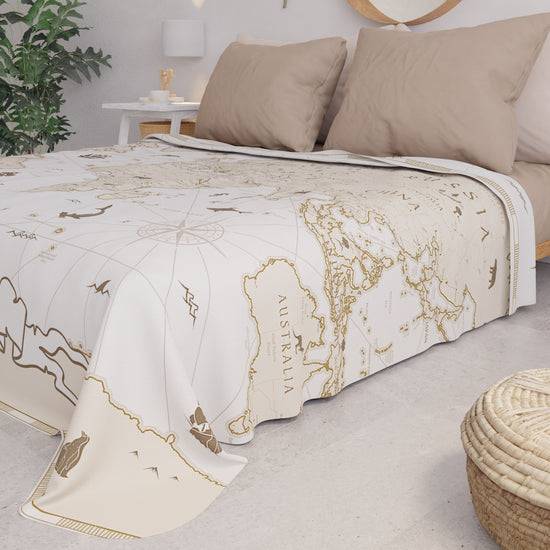 PETTI Copriletto Estivo, Coperta Leggera, Lenzuola Copriletto, World Bianco Outlet