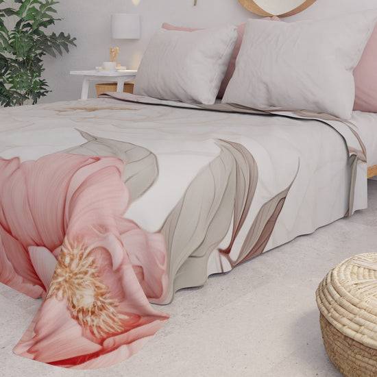 PETTI Copriletto Estivo, Coperta Leggera, Lenzuola Copriletto Peonia Saldi