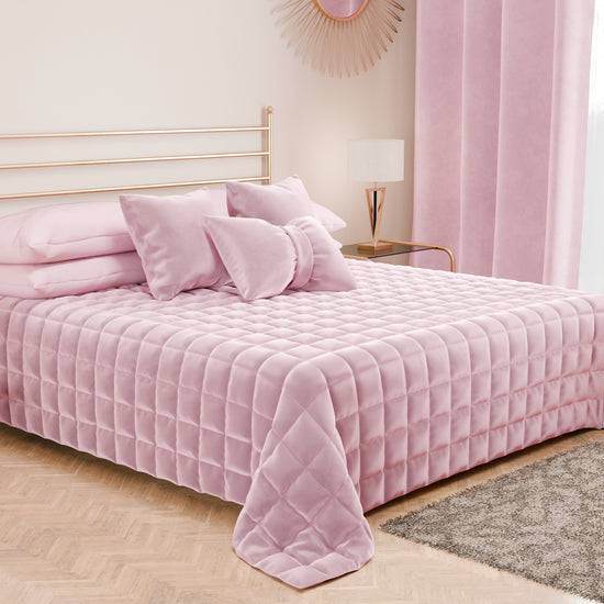 PETTI Trapuntino Copriletto Primaverile Autunnale in Velluto Double Face Rosa Shopping Online