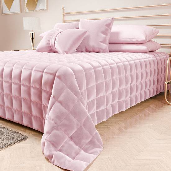 PETTI Trapuntino Copriletto Primaverile Autunnale in Velluto Double Face Rosa Shopping Online
