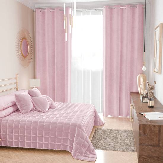 PETTI Trapuntino Copriletto Primaverile Autunnale in Velluto Double Face Rosa Shopping Online