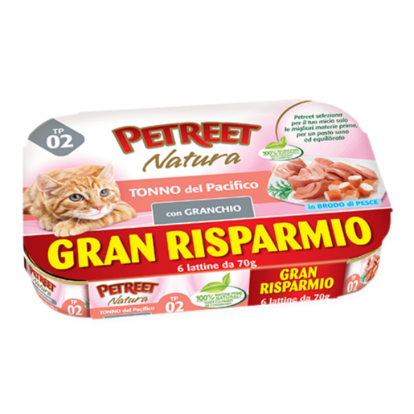 Bauzaar Petreet Natura Cat Maxi Scorta 6x70 gr Economico
