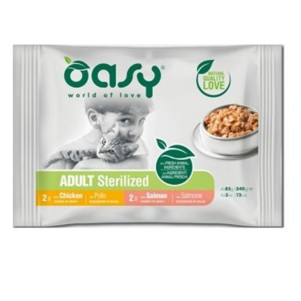 Bauzaar Oasy Multipack Adult Bocconcini in salsa 4 x 85 gr Vendita calda