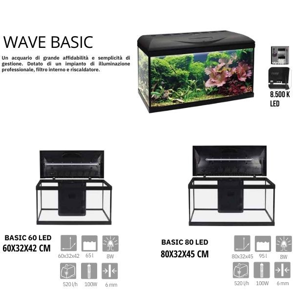 Bauzaar Acquario Basic Led Amtra Pezzi Unici