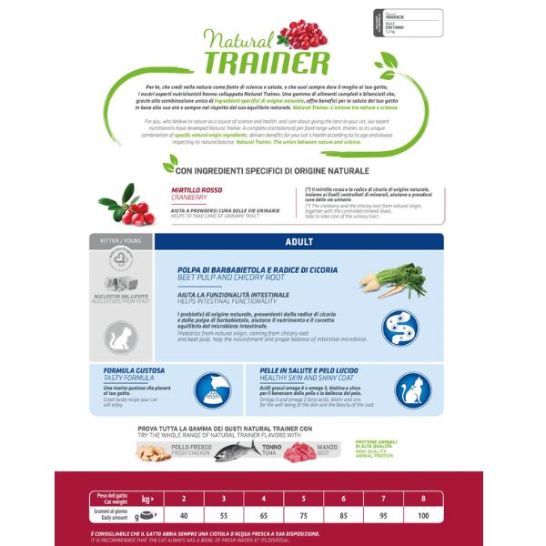 Bauzaar Natural Trainer Adult con Tonno Offerte