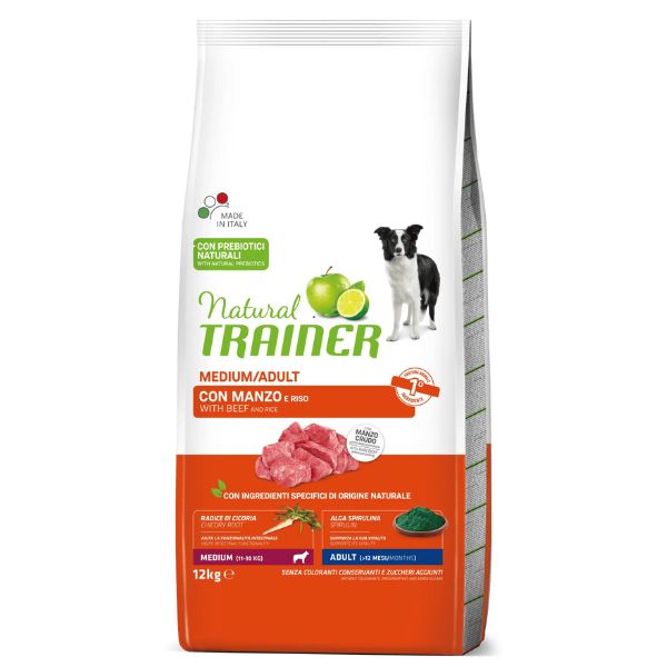 Bauzaar Natural Trainer Medium Adult con Manzo Grande vendita