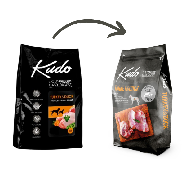 Bauzaar Kudo Low Grain Adult Medium/Maxi Tacchino e Anatra Solo un giorno rimasto