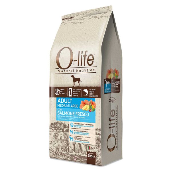 Bauzaar O-life Dog Grain Free Adult Medium/Large Salmone fresco