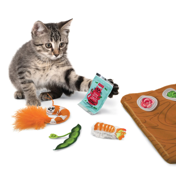 Bauzaar Kong tappettino interattivo per gatti con Catnip Sushi Offerta per la Festa della Mamma