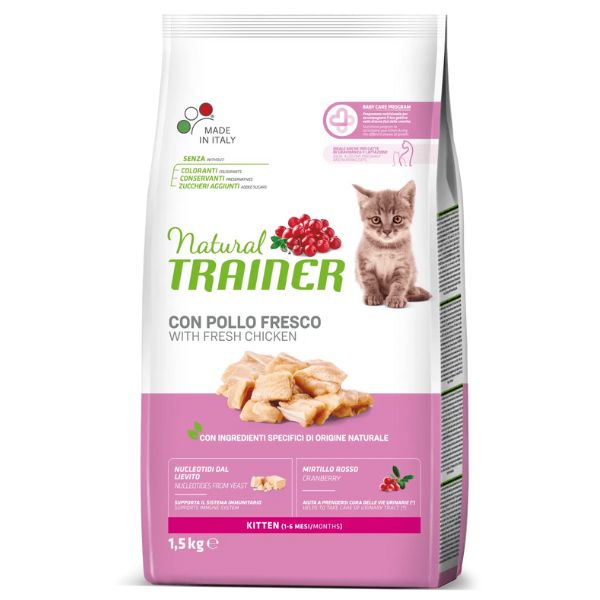 Bauzaar Natural Trainer Kitten con Pollo Fresco