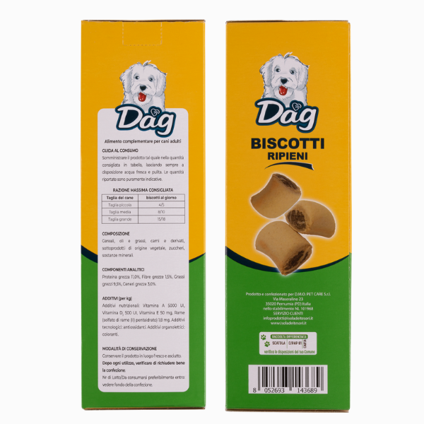 Bauzaar Dag Dog Adult All Breeds biscotti ripieni per cani Smaltimento dello stoccaggio