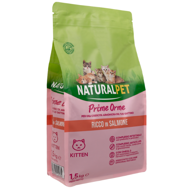 Bauzaar NaturalPet Kitten Prime Orme Salmone