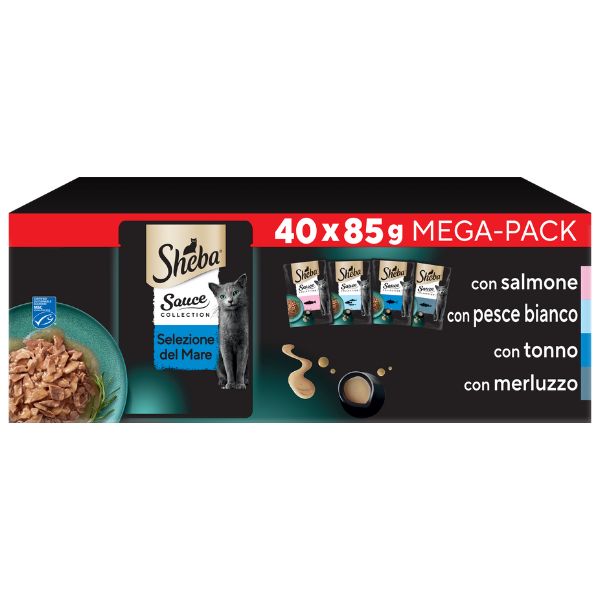 Bauzaar Sheba Délicatesses in salsa Extra Pack 40x85 gr 50% di sconto per tempo limitato