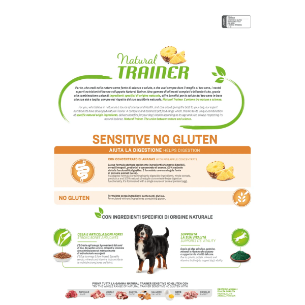 Bauzaar Natural Trainer Sensitive Adult Medium / Maxi Grain Free Monoproteico con Uovo Sconto