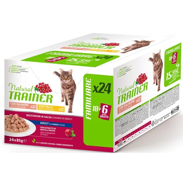 Bauzaar Natural Trainer Cat Adult multipack 24 x 85 gr Offerta